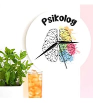 Psikoloğa Hediye Ahşap Duvar Saati
