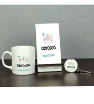 Odyolog Üçlü Set (Kupa + Telefon Standı + Anahtarlık)