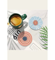 Valerine Life Yıkanabilir Kaymaz Ofis Çay ve Kahve Fincan Bardak Altlığı 10x10cm 6 Adet Model No.503