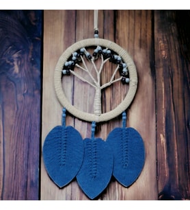Rüya Kovan Hayat Ağacı Dream Catcher Mavi