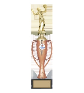 ODAK KUPA - Figürlü Kupalar - Voleybol Kadın Figürlü Kupalar FG-025 C - 38 cm