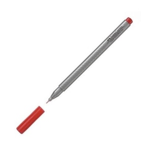 Faber Castell Renkli Kalem Grip Finepen 0,4 Kırmızı - 2 adet