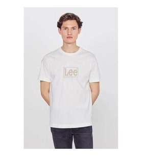 Lee Big Logo Ekru Erkek T-Shirt L2610101102