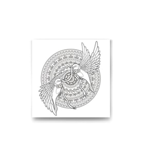 DBSanatevi Mandala Kuşlar Tablo 60 X 60 Cm