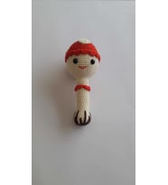 Mantar Çıngırak Amigurumi Organik Oyuncak