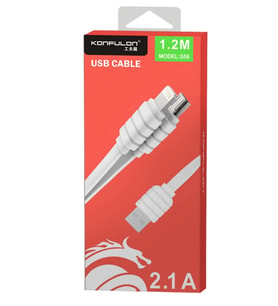 Pilelistore   S56 2in1 (Lightning-Micro USB) Kablo 1.2M 2.1A