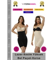 #Korse İz Göstermeyen Kaymaz Lazer Kesim Toparlayıcı Rahat Yüksek Bel Hayalet Slip Korse 2'li Set