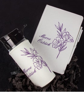 Kişiye Özel Tasarım Defter Kalem Matara Hediye Seti 104584