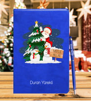 Yılbaşı İçin Kişiye Özel Tasarım Defter Kalem Hediye Seti
