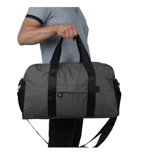 Bagacar 30x50x16 Cm Gri Paraşut Kumaş Plaj Spor ve Seyahat Çantası