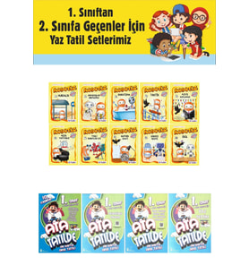1.Sınıftan 2.Sınıfa Geçenler İçin Ata Tatilde +10 lu Hikaye Seti 7