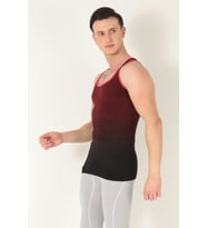 Sporcu Gym Seamless Dikişsiz T-shirt (Bordo)