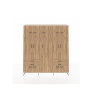 Hyperion Gardrop 12 Raflı 4 Çekmeceli 2 Askılı 220x44x243 Aytaşı-Çam/Çam
