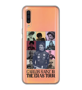 Samsung Galaxy A70 Uyumlu Carlos Sainz Tasarımlı Şeffaf Telefon Kılıfı