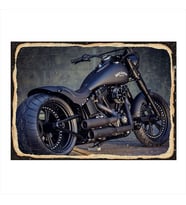 Harley Davidson motosiklet Modern Ahşap Tablo