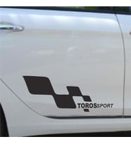 TOROS Yan Sport Oto Sticker Sağ Sol 2 Adet 11Cmx30CM