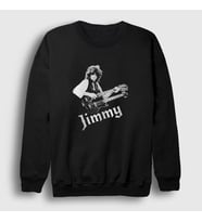 Presmono Unisex Siyah Led Zeppelin Guitar Jimmy Page Sweatshirt 371567tt