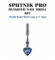 Elmas Kesik Koni Freze Mavi Çap 2,5mm