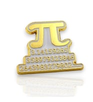 Matematik Pi Sayısı Sembol 3.141592 Metal Çanta Süsü Rozet RZ316