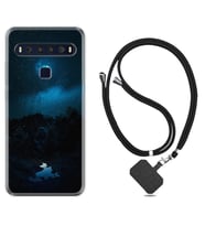 TCL 10L 10 Plus 10SE 20E 20SE 30 L7 Kılıf Boyun Askılı Silikon Gece 1633
