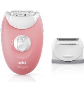 BRAUN SİLK-ÉPİL 3 3440 KABLOLU KURU KULLANIM 2 EK ATAÇMANLI EPİLATÖR / EPİLASYON