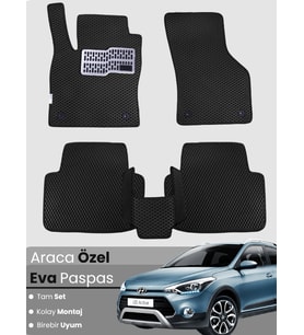 HYUNDAİ i20 ACTİVE (2015-2019) Uyumlu EVA Paspas Tam Set–Araca Özel,Kolay Montaj,Su Geçirmez