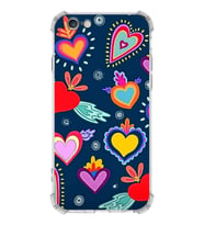 PrintiFy Apple iPhone 6S Plus Uyumlu Retro Color 3 Baskılı Şeffaf Köşe Korumalı Antişok Kılıf
