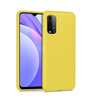 Xiaomi Redmi 9t Kılıf Nano İçi Kadife Silikon - Sarı