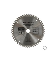 Daire Testere Bıçağı ROTOR 185*20/16 adaptörlü 48T Ahşap kesme diski (Gümüş)