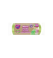 Natura Büzgülü Çöp Torbası 15'li Orta Boy 55 x 60 cm 25'li Paket