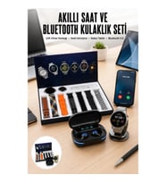 Mey İthalat® Gamer Seti Bluetooth Kulaklık Ucuz Kaliteli Yeni Nesil Akıllı Saat
