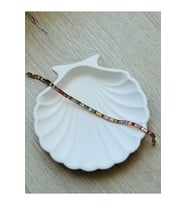 Zirkon taşlı su yolu bileklik