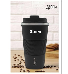 Kişiye Özel Çift Katmanlı Paslanmaz Çelik 500 Ml Kupa Araç Kahve Çay Termos Bardak -1549