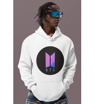 BTS Baskılı Unisex Oversize Müzik Grubu Hoodie