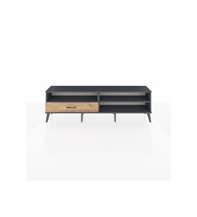 Arges TV Ünitesi 2 Raflı Tek Çekmeceli  176x30x51 Antrasit-Antrasit/Çam