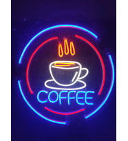 Coffe Kahve Neon Led Tabela kafe bar Dekoratif Aydınlatma(50x50cm)