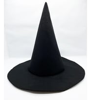 Siyah Renk Keçe Cadı Şapkası