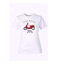 Trender 26YDT1000012 Beyaz Kadın T-Shirt Cıao Bella O Yaka