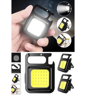 Mini Led El Feneri Su Geçirmez Şarjlı El Feneri Taşınabilir Kamp Feneri Cep Anahtarlık