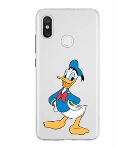 Xiaomi Mi 8 Uyumlu Kapak Donald Duck Tasarımlı Şeffaf Silikon Kılıf