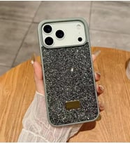 İphone 17 Pro İle Uyumlu İnce Parlak Taşlı Premium Sw Telefon Kılıfı