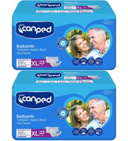 Canped Yetişkin Bezi Bel Bantlı Tekstil Yüzey XL - Ekstra Large - Extra Large 46 Adet