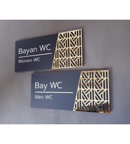 Luxury Mat Antrasit Seri WC Yönlendirme Seti