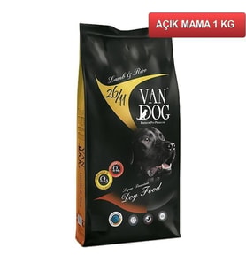 Van Dog Kuzu Etli Köpek Maması 1 Kg AÇIK
