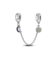 Fubena Güneş ve Ay Sallantılı Zincirli Charm