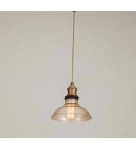 MYLİGHTS  RETRO BAL CAM TEKLİ RUSTİK AVİZE 23 CM (Siyah)