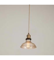 MYLİGHTS  RETRO BAL CAM TEKLİ RUSTİK AVİZE 23 CM (Siyah)