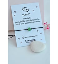 Yengeç Burcu Aventurin Taşı Şans Bilekliği