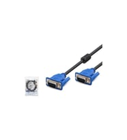 HADRON HDX7776 VGA (M) TO VGA (M) KABLO OD6.0 10M SİYAH (Siyah-Mavi)