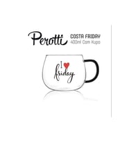 Perotti 13773 Costa Friday Cam Kupa Magnolya Bardağı 400ML